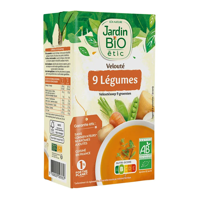 JARDIN BIO - БИО СУПА С 9 ЗЕЛЕНЧУКА - 1 л