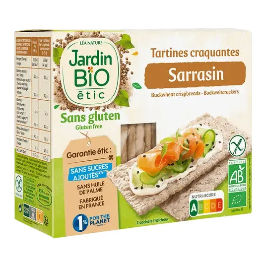 JARDIN BIO - БИО ХРУПКАВИ СУХАРИ С ЕЛДА БЕЗ ГЛУТЕН - 150 г