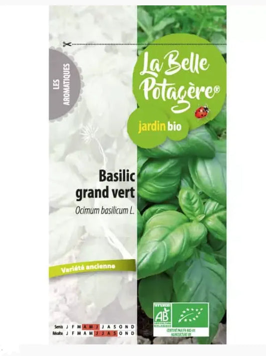 LA BELLE POTAGERE - БИО СЕМЕНА БОСИЛЕК СОРТ "ДЖЕНОВЕЗЕ" - 0,5 г