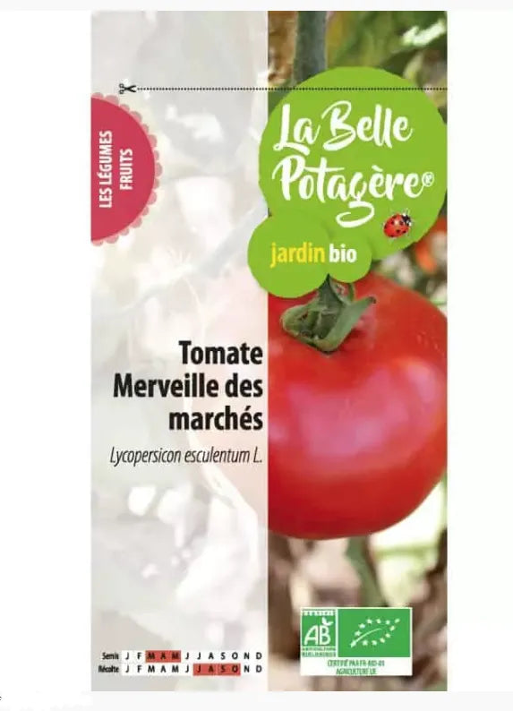 LA BELLE POTAGERE - БИО СЕМЕНА ДОМАТИ СОРТ "ЧУДО НА ПАЗАРА" - 0,15 г
