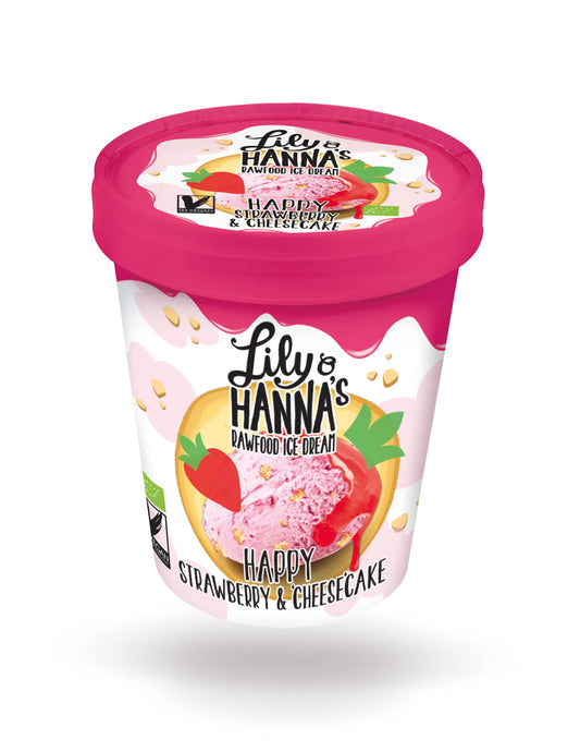 LILY O HANNA'S - БИО СЛАДОЛЕД - HAPPY STRAWBERRY & CHEESECAKE - 465 ml