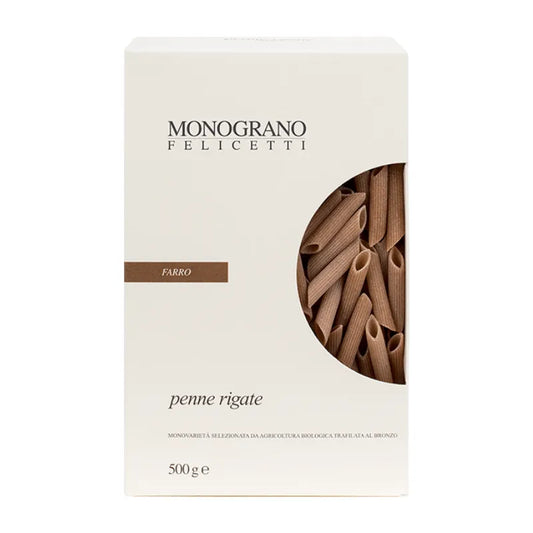 MONOGRANO - БИО ПАСТА ПЕНЕ (RIGATE) ОТ СПЕЛТА - 500 г