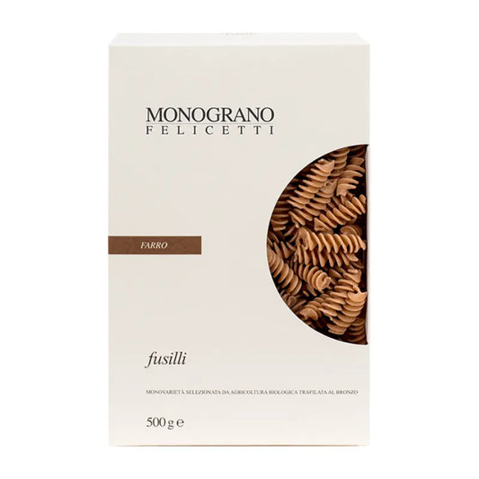 MONOGRANO - БИО ПАСТА ФУСИЛИ ОТ СПЕЛТА - 500 г