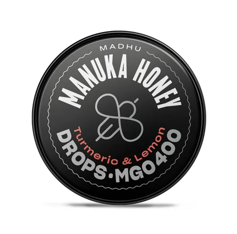 MADHU HONEY - МЕД ОТ МАНУКА БОНБОНИ С КУРКУМА И ЛИМОН - 60 г