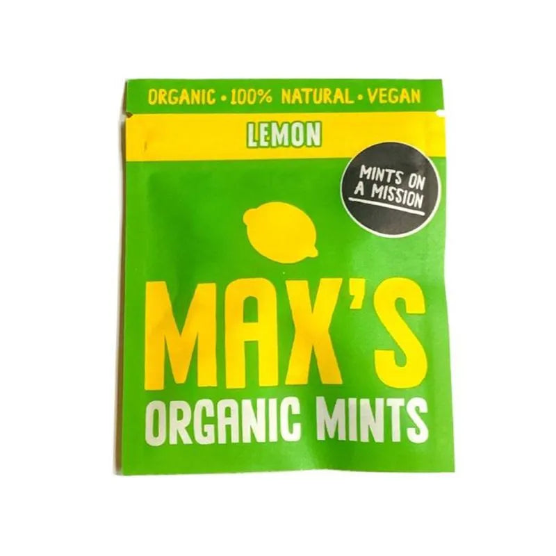 MAX'S MINTS - БИО МЕНТОВИ БОНБОНИ С ЛИМОН - 17 г