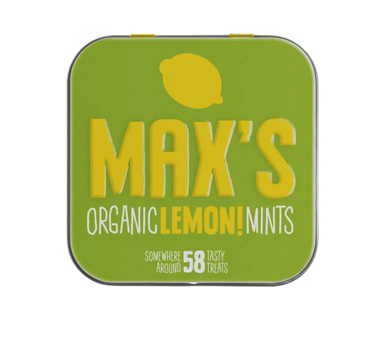 MAX'S MINTS - БИО МЕНТОВИ БОНБОНИ С ЛИМОН - 35 г