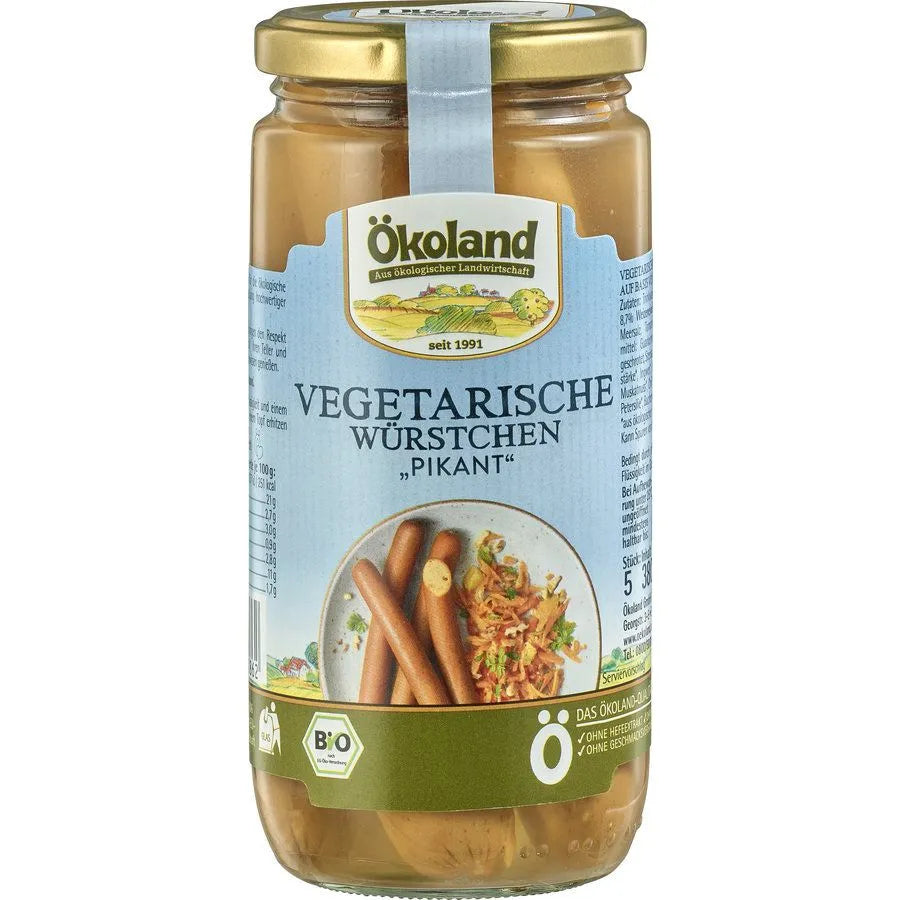 OEKOLAND - БИО ВУРСТ ВЕГЕТАРИАНСКИ ПИКАНТЕН - 380 г
