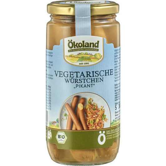 OEKOLAND - БИО ВУРСТ ВЕГЕТАРИАНСКИ ПИКАНТЕН - 380 г