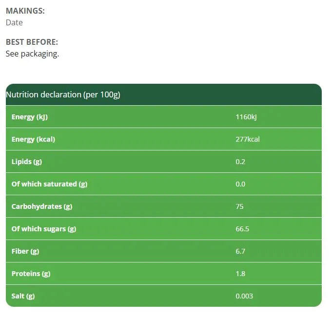 ORIGENS BIO - БИО ФУРМИ МЕДЖУЛ - 200 г