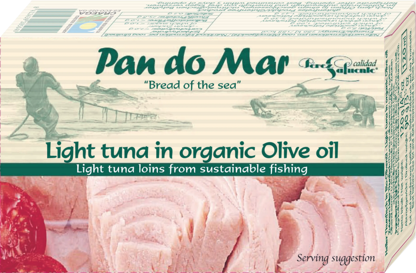 PAN DO MAR - РИБА ТОН LIGHT В БИО ЗЕХТИН ЕКСТРА ВЪРДЖИН - 120 г