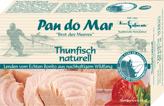 PAN DO MAR - РИБА ТОН ИВИЧЕСТА ФИЛЕ В СОБСТВЕН СОС БЕЗ ГЛУТЕН - 120 г