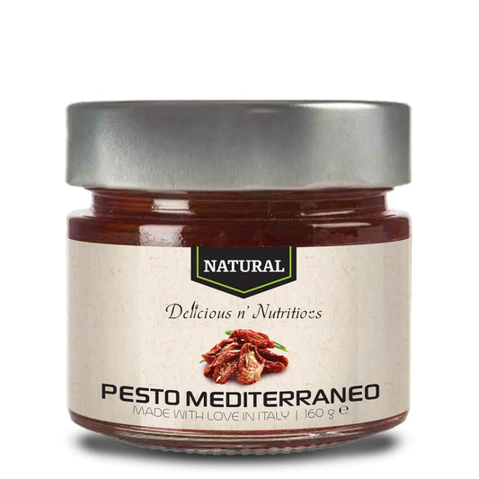 DELICIOUS N' NUTRITIOUS - НАТУРАЛНО ПЕСТО СЪС СУШЕНИ ДОМАТИ MEDITERRANEO - 160 g
