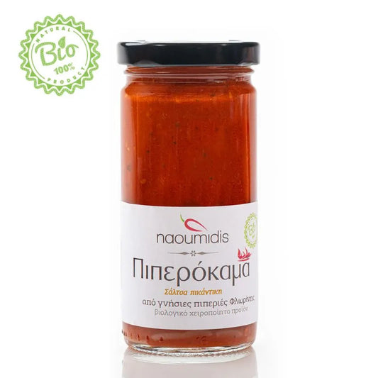 PIPERIES FLORINIS - БИО ГРЪЦКА ЛЮТЕНИЦА С ЛЮТИ ЧУШКИ "ПИПЕРОКТИМА" - 260 г