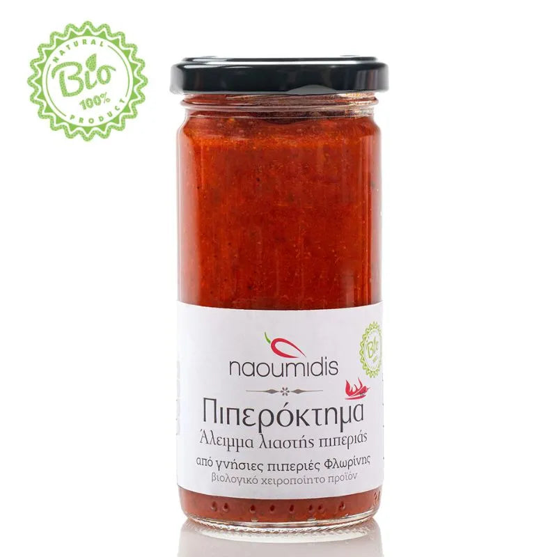 PIPERIES FLORINIS - БИО ГРЪЦКИ СОС ОТ ЛЮТИ ЧУШКИ "ПИПЕРОКАМА" – 270 г