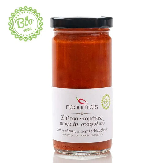 PIPERIES FLORINIS - БИО ГРЪЦКИ СОС ОТ ЧУШКИ С ДОМАТИ И ГРОЗДЕ - 270 г