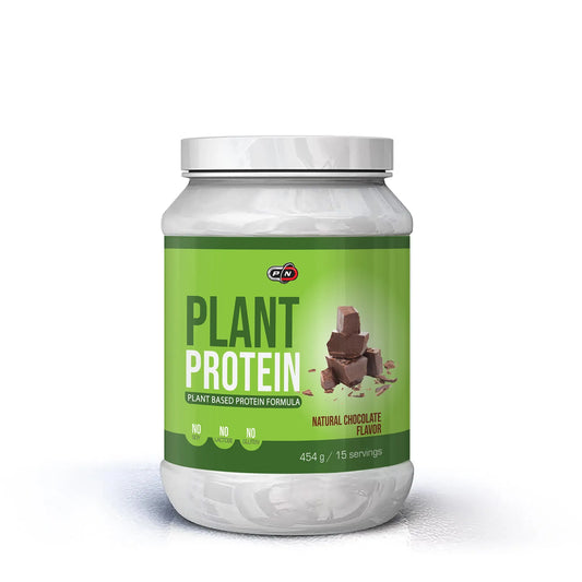 PURE NUTRITION - РАСТИТЕЛЕН ПРОТЕИН КОМПЛЕКС - НАТУРАЛЕН ШОКОЛАД - 450 г