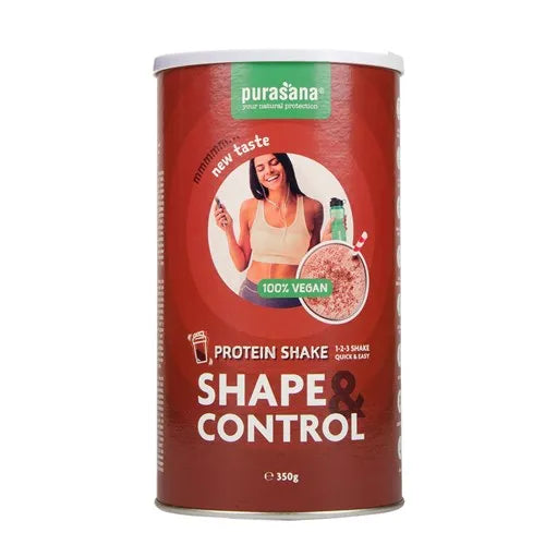 PURASANA - БИО ВЕГАН ПРОТЕИНОВ ШЕЙК SHAPE AND CONTROL ШОКОЛАД - 350 г