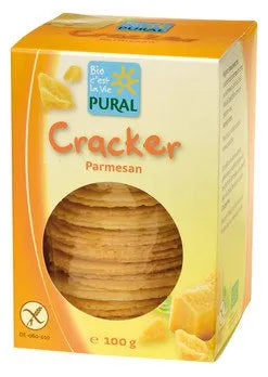 PURAL - БИО ХРУПКАВИ КРЕКЕРИ С ПАРМЕЗАН - 100 г