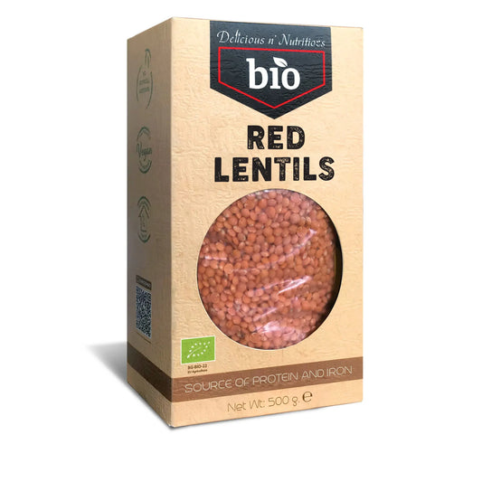 DELICIOUS N' NUTRITIOUS - БИО ЧЕРВЕНА ЛЕЩА - 500 g