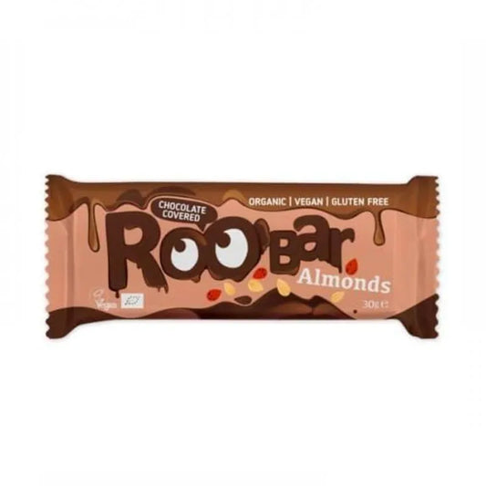ROO’BAR - БИО БАДЕМОВ БАР ПОКРИТ С ШОКОЛАД - 30 г