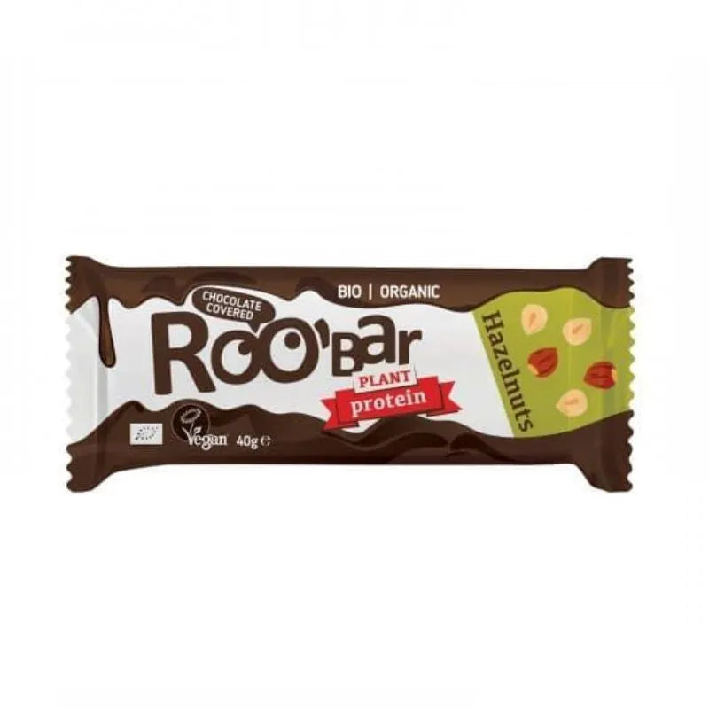 ROO’BAR - БИО ПРОТЕИНОВ БАР С ЛЕШНИЦИ ПОКРИТ С ШОКОЛАД - 40 г