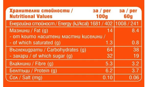 КУРАБИЙНИЦА - БИО МЕДЕНКА С РОЖКОВ - 60 г