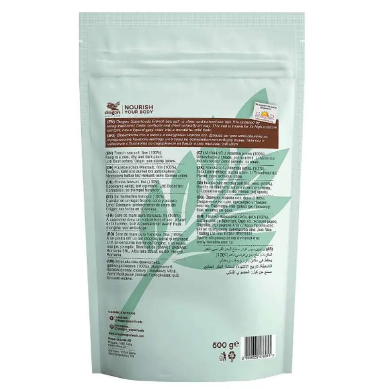 DRAGON SUPERFOODS - ФРЕНСКА МОРСКА СОЛ ФИНА - 500 г