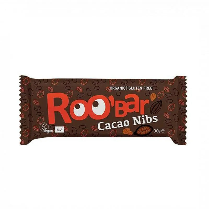 ROO’BAR - БИО СУРОВ ДЕСЕРТ КАКАОВИ ЗЪРНА И БАДЕМИ - 30 г