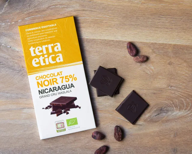 TERRA ETICA - БИО ШОКОЛАД ЧЕРЕН 75% НИКАРАГУА - 100 г