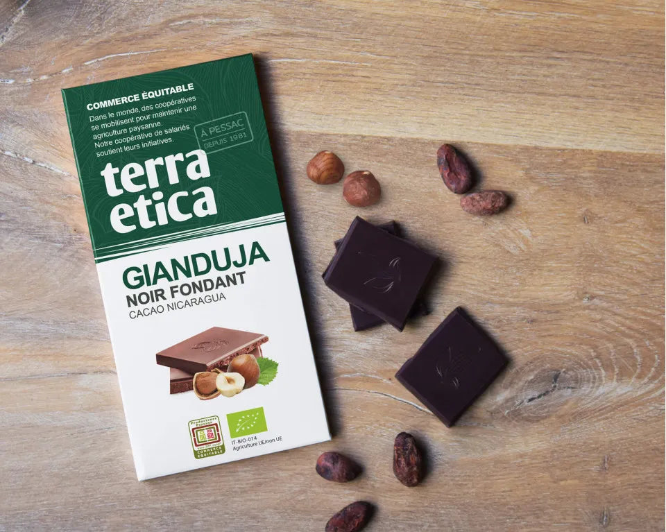 TERRA ETICA - БИО ШОКОЛАД ЧЕРНА ДЖАНДУЯ - 100 г