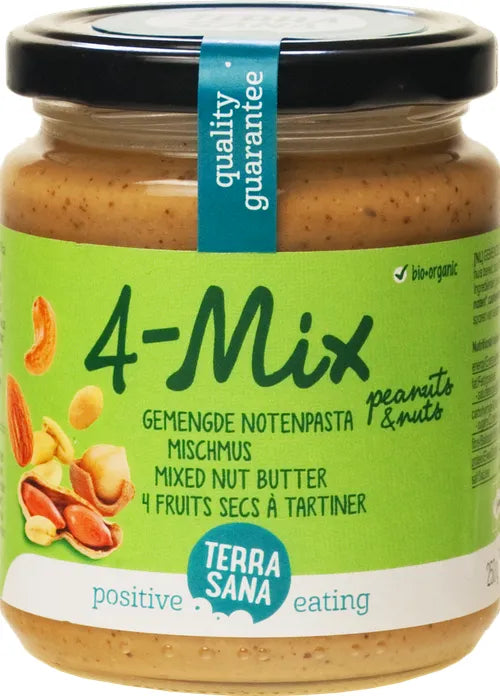 TERRA SANA - БИО МАСЛО МИКС (ФЪСТЪК, ЛЕШНИК, КАШУ И БАДЕМ) - 250 г