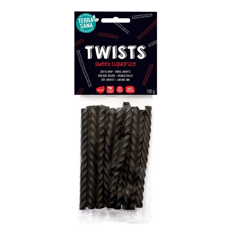 TERRA SANA - БИО ВЕГАН СЛАДЪК КОРЕН TWISTS SWEET - 100 г