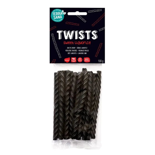 TERRA SANA - БИО ВЕГАН СЛАДЪК КОРЕН TWISTS SWEET - 100 г