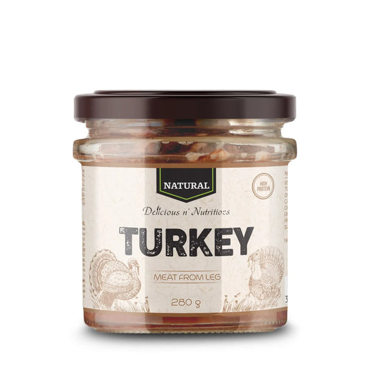 DELICIOUS N' NUTRITIOUS - Пуешко месо в буркан - NATURAL MEAT TURKEY - 280 g