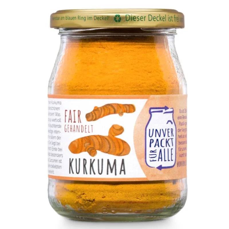 UNVERPACKT FUR ALLE - БИО КУРКУМА НА ПРАХ FAIR TRADE - 140 г