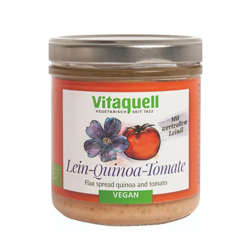 VITAQUELL - БИО ВЕГАН ПАСТЕТ ДОМАТИ С КИНОА - 130 г