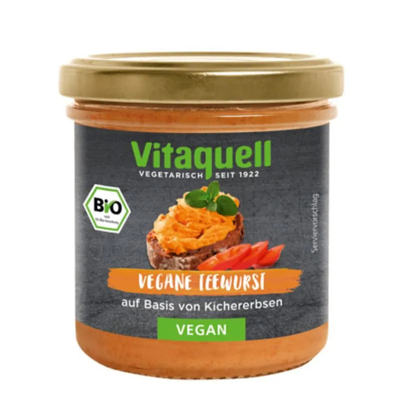 VITAQUELL - БИО ВЕГАН ПАСТЕТ С ВКУС НА НАДЕНИЧКА ОТ НАХУТ - 125 г