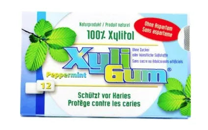 XYLI GUM - ДЪВКА С КСИЛИТОЛ PEPPERMINT - 12 бр