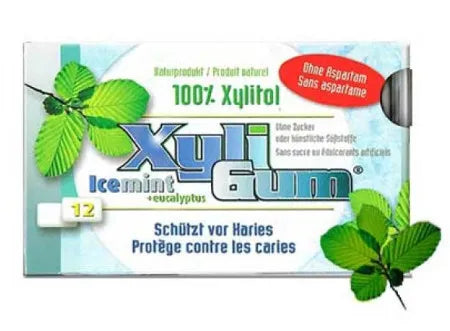 XYLI GUM - ДЪВКА С КСИЛИТОЛ ICE MINT - 12 бр