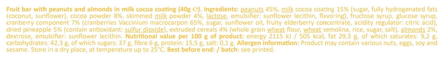 Pure Nutrition - NUTTY БАР С ЯДКИ - 40 г