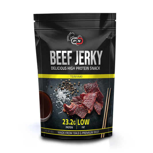 Pure Nutrition - СУШЕНО ТЕЛЕШКО МЕСО С ПОДПРАВКИ - Beef Jerky - 40 Г
